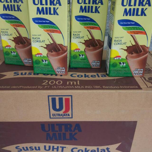 

Susu uht ultra milk cokelat 200ml