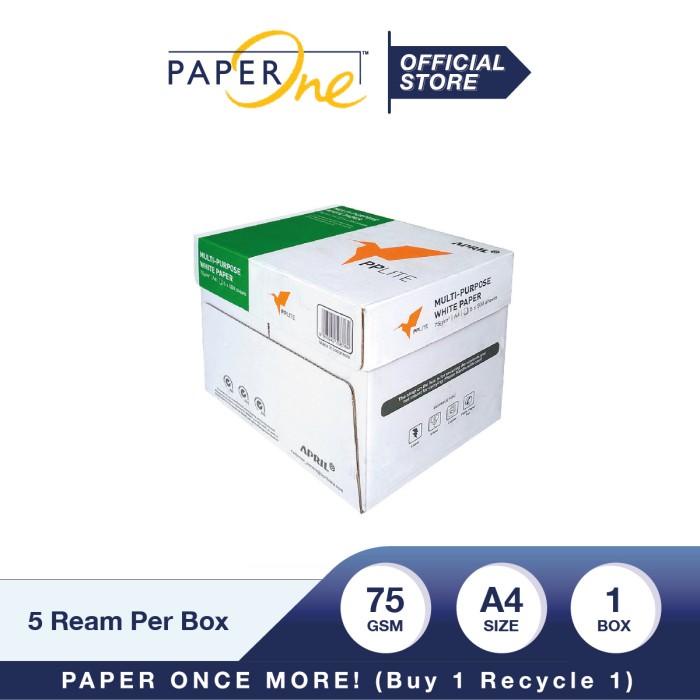 

Kertas | Pp Lite Kertas Fotocopy A4 75Gr - 1 Box = 5 Ream Kualitas Terbaik
