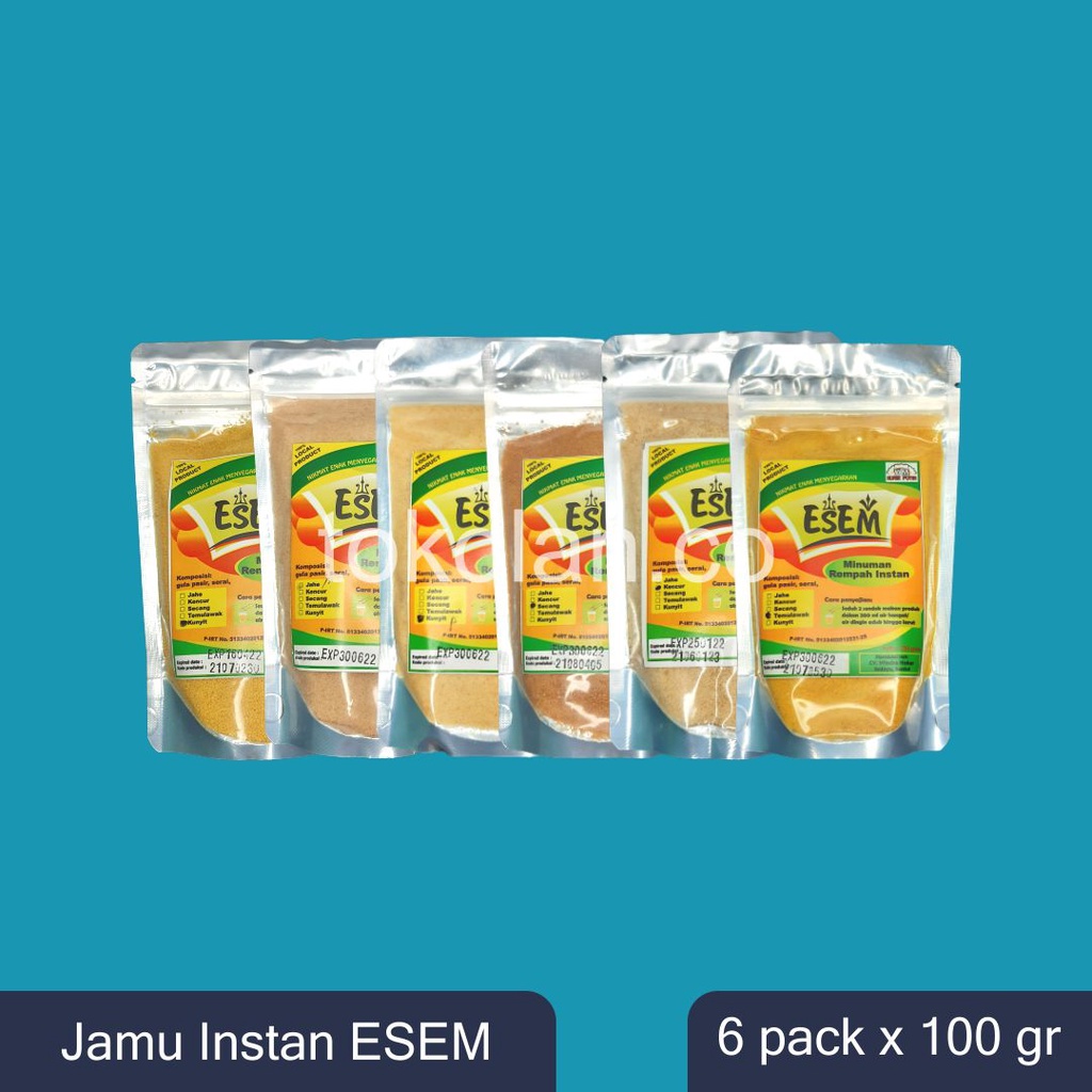 

Jamu Instan Bubuk ESEM - 6 pack @ 100 gram