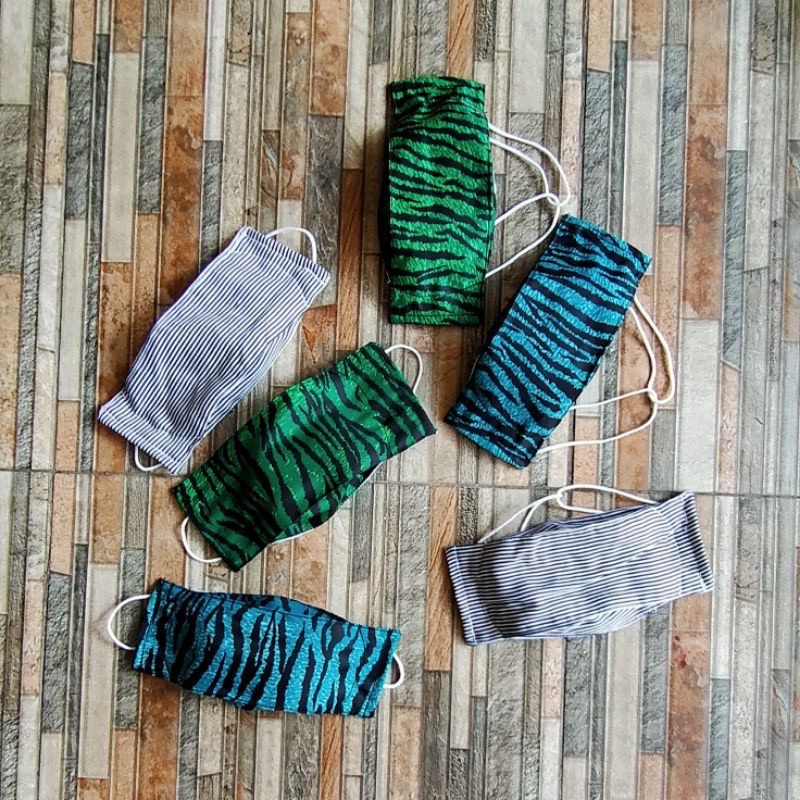 Masker 3 Dimensi Double Layer, Masker 3D Katun, Masker Kain 3D Headloop, Masker 3D Earloop