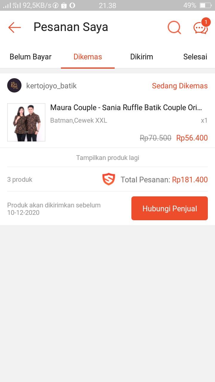 Rama Shinta Couple - Melani Set Couple Lilit Rovella Batik Couple Modern