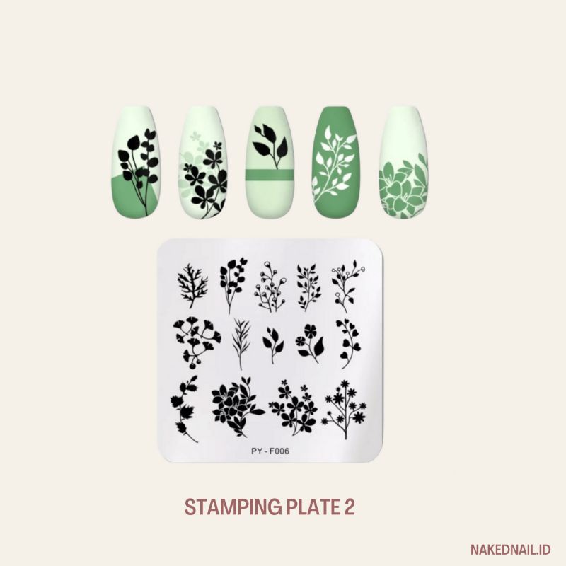 Nail stamp marble marmer plat stamping jelly / plat besi