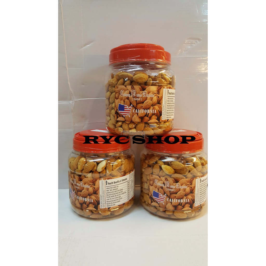 

Almond USA california 500 gr tanpa kulit.. Rasa creamy original - PACK TOPLES