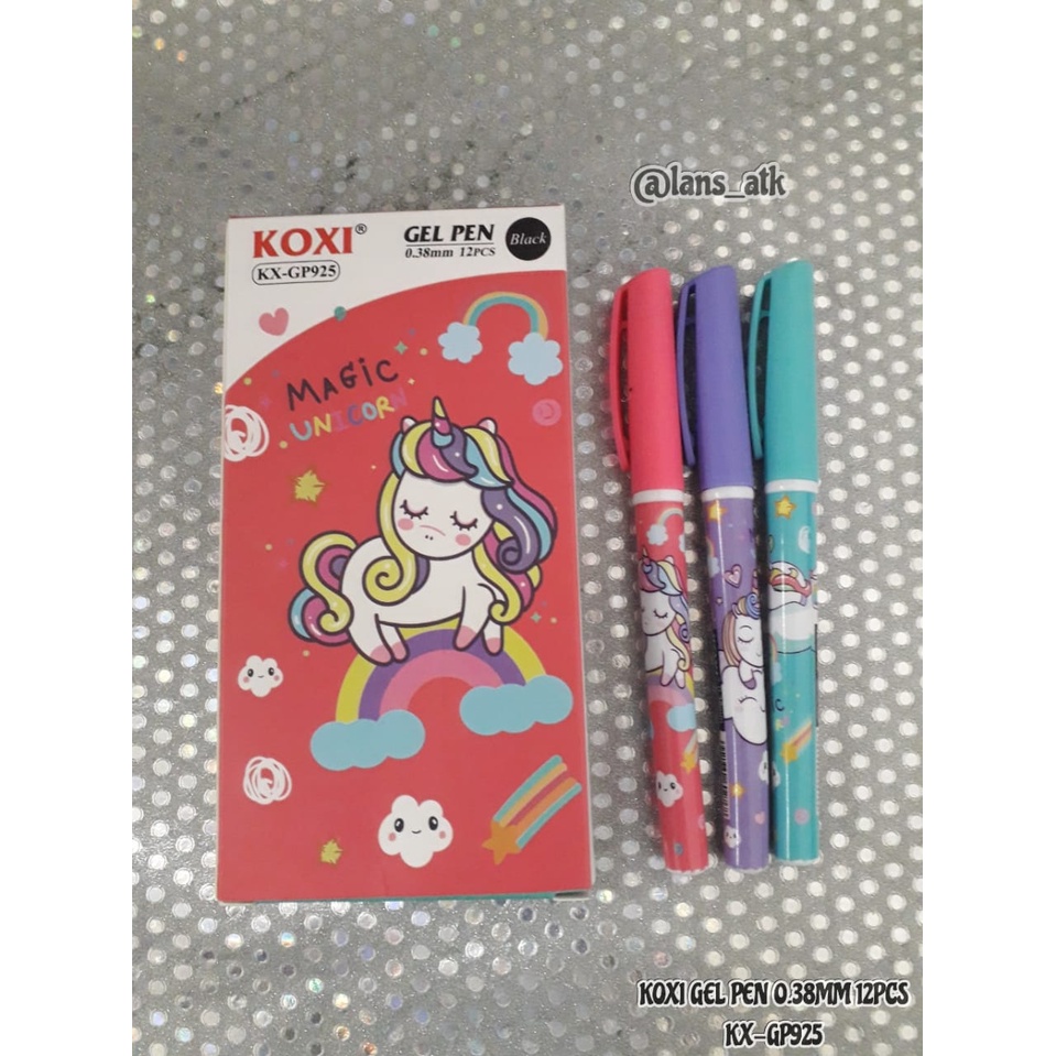 

GEL PEN KOXI KX-GP925 0.38mm / PULPEN / BALLPOINT UNICORN (GP925)