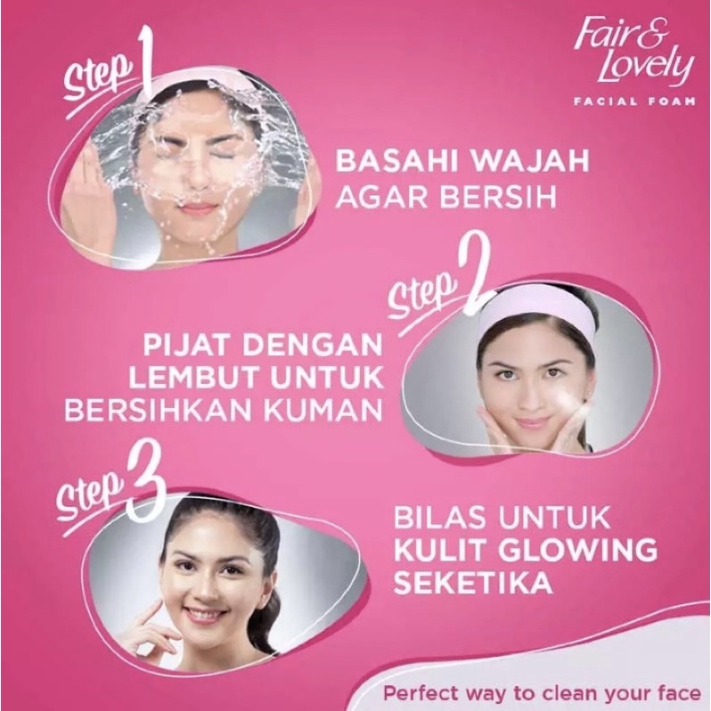 FAIR AND LOVELY Facial Foam 100 ml sabun muka