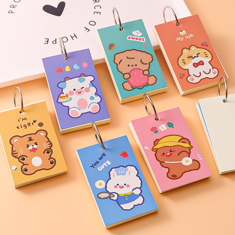 

[DZ] ST431 - Notebook Ring Buku Tulis Catatan Kecil Karakter Lucu