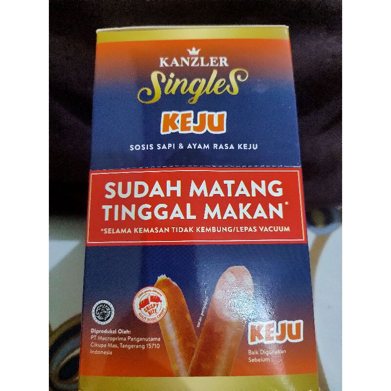 sosis kanzler single keju 1 kardus isi12pcs