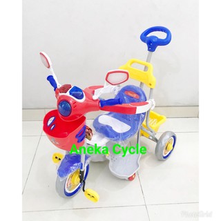 Mainan Anak Sepeda Roda 3 Sepeda Anak Mobil Dorong Vespa Scooter