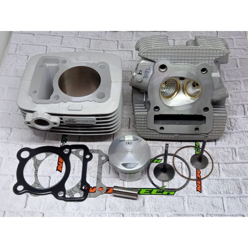 BLOCK SET PISTON 66 CERAMIC & HEAD SET KLEP 34-29 KLX 150 ORIGINAL BRT