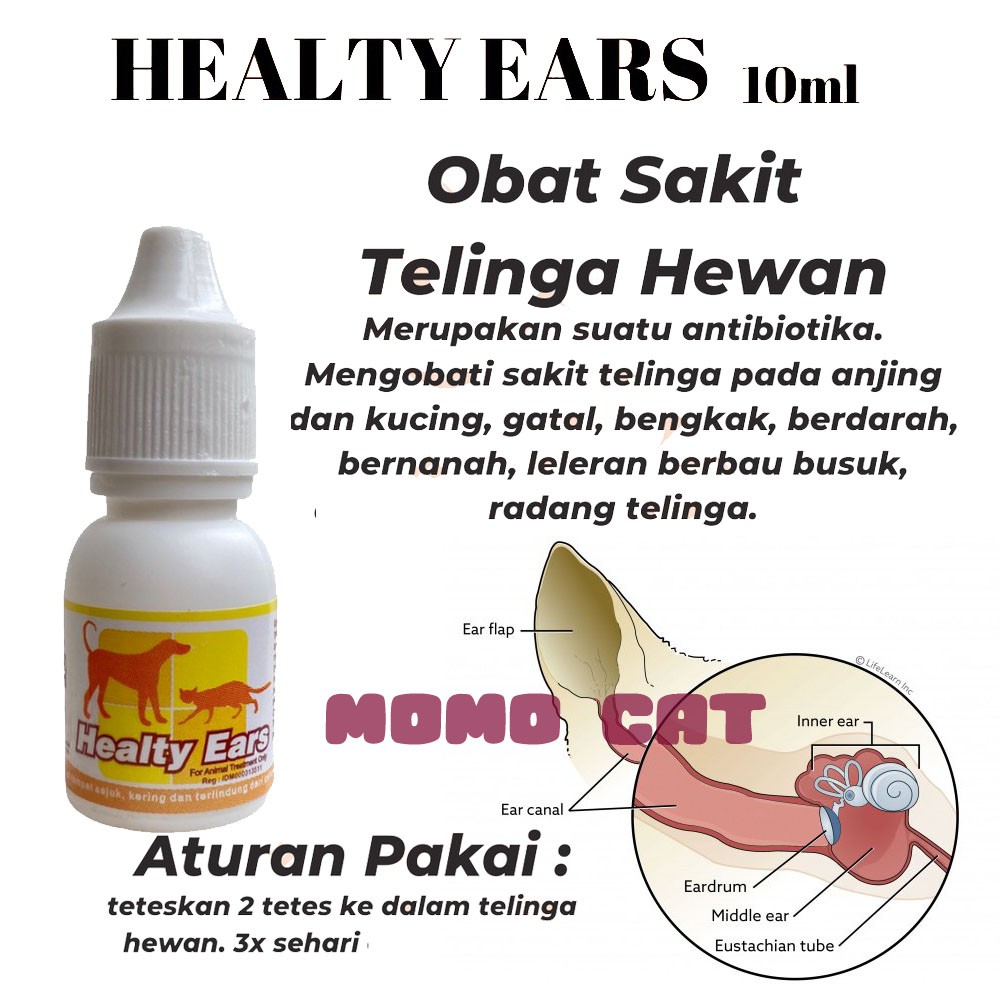 Obat Tetes Telinga Kucing/Anjing Healty Ears