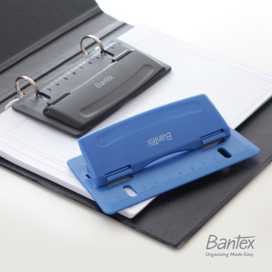 

Bantex Pembolong Kertas 2 Lubang Mini Punch Hole Warna Random #9319 00