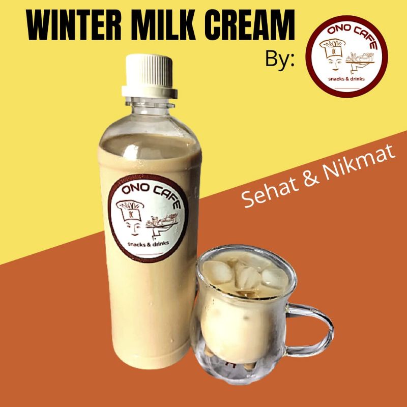 

MINUMAN KESEHATAN KEKINIAN WINTER MILK CREAM KRIM SUSU TEH KUNDUR 500ML 1000ML BY ONOCAFE