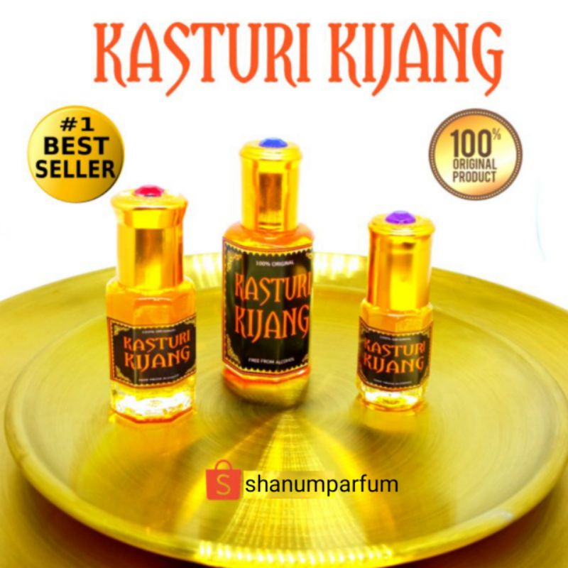 Minyak Wangi Kasturi Kijang Asli 12ml