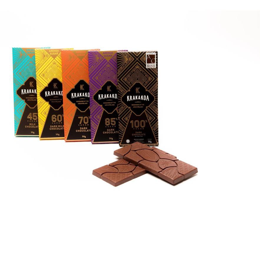 

(kode-713) Krakakoa Arenga 100% Dark Chocolate !,