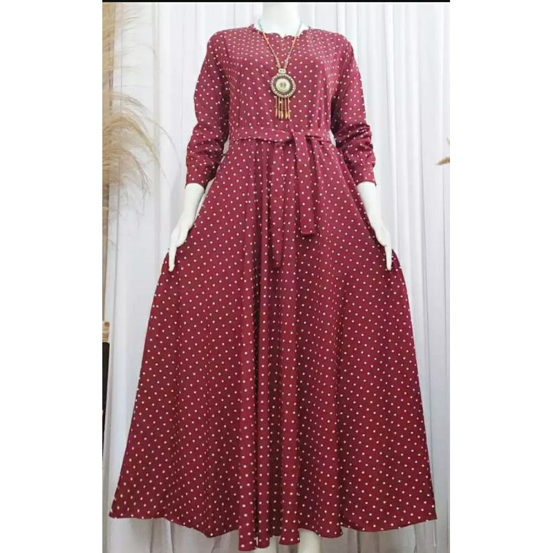 Kain Wolfis Monalisa Polkadot harga per setengah meter