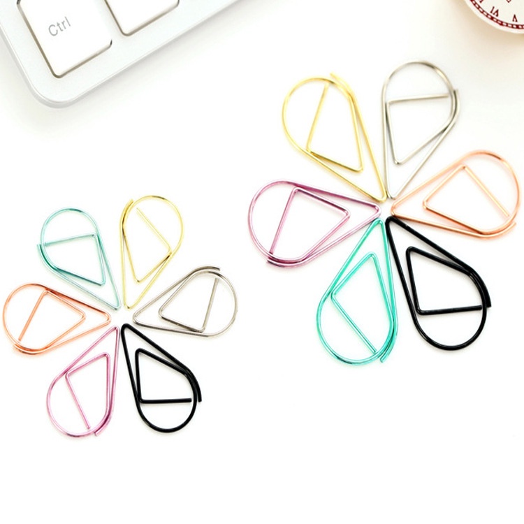 

Pembatas Buku Paper Clip Klip Kertas rose gold, silver, gold, tosca, biru, ungu/purple, hitam/black