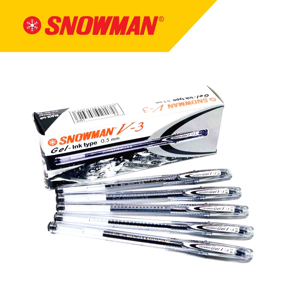 

Snowman V-3 Fine Ballpen Gel 0.5mm Fine