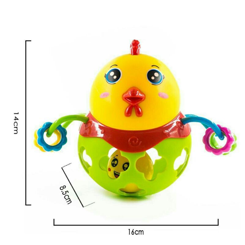 Bayi Soft Teether Rattle Mainan Anak Handbell Gigitan Molar Silikon Baru Lahir