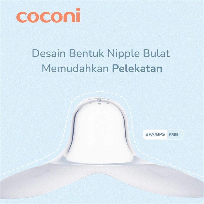 Coconi Nipple Shield isi 2pcs / Pelindung Puting bahan Silikon