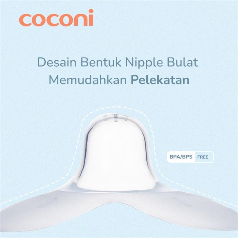 Coconi Nipple Shield isi 2pcs / Pelindung Puting bahan Silikon