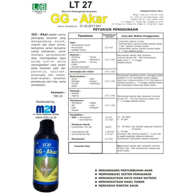 Perangsang akar GG Akar untuk stek dan cangkok semua tanaman