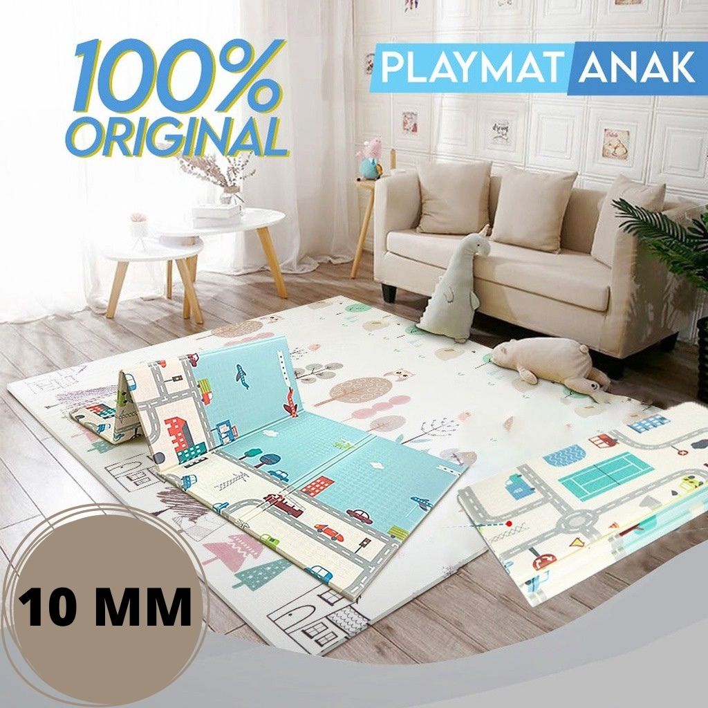 Foldable Carpet Tikar Premium Playmat Bayi XPE KARPET ANAK 200 x 180 x 1cm - TEBAL 10MM