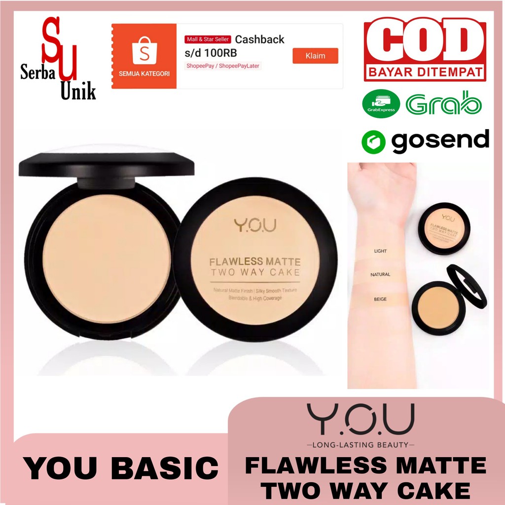 Kosmetik You Basic Collection Flawless Matte Two Way Cake  
