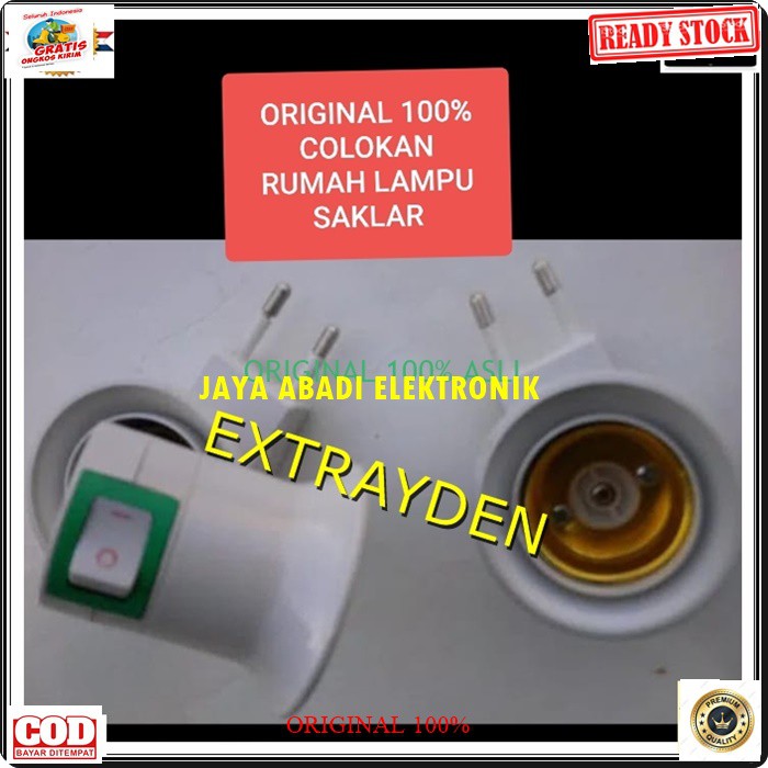 G216 Rumah lampu saklar colokan fiting e27 kepiting tidur kap bohlam tempat led tes Colokan stop kontak listrik sleep bulb lamp tidur belajar G216  untuk barang kelengkapan 1unit colokan  sudah di tes sebelum di kirim.  COLOK + SAKLAR LAMPU TIDUR