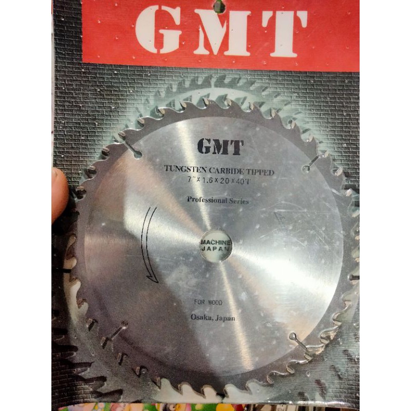 GMT Mata Circular Saw 7&quot; x 40T/ mata potong kayu 7in GMT 40T