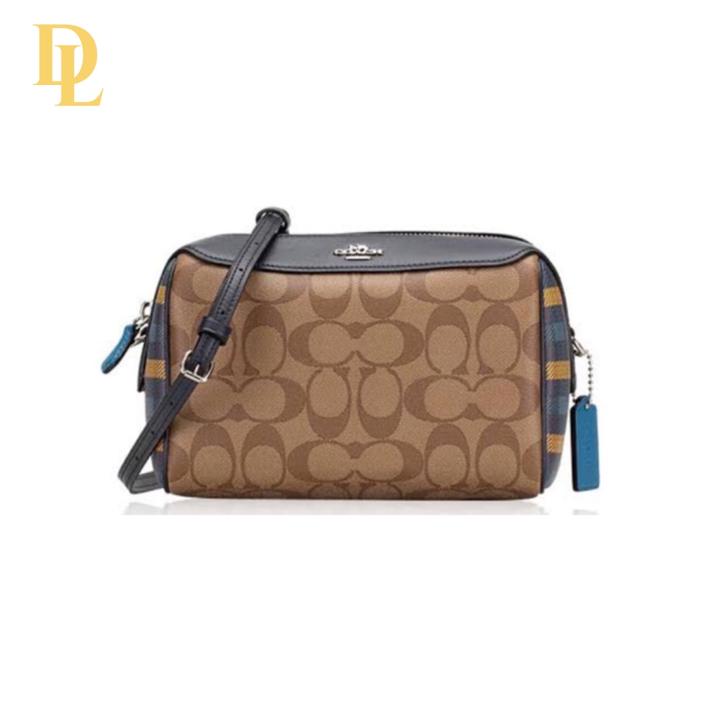 Coach Bennett Crossbody In Signature Canvas With Gingham Print (F76630)