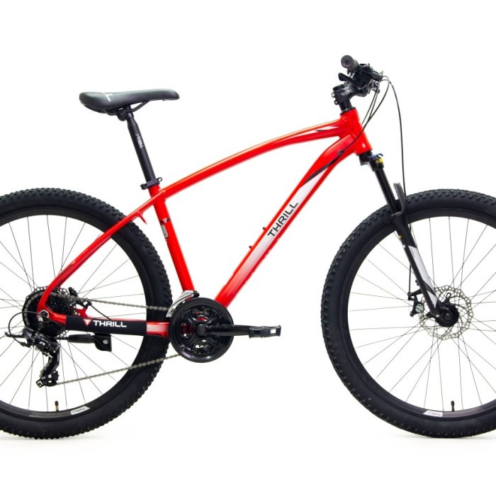 SEPEDA GUNUNG MTB 27,5 27.5 THRILL CLEAVE 4.0 21 SPEED - RED/SLV SIZE 16