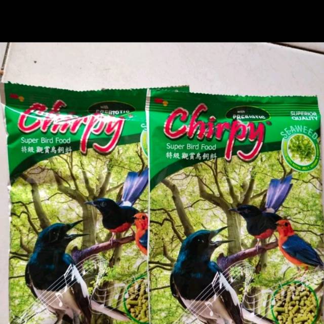 Shirpy hijau pakan burung kicau murai kacer dll