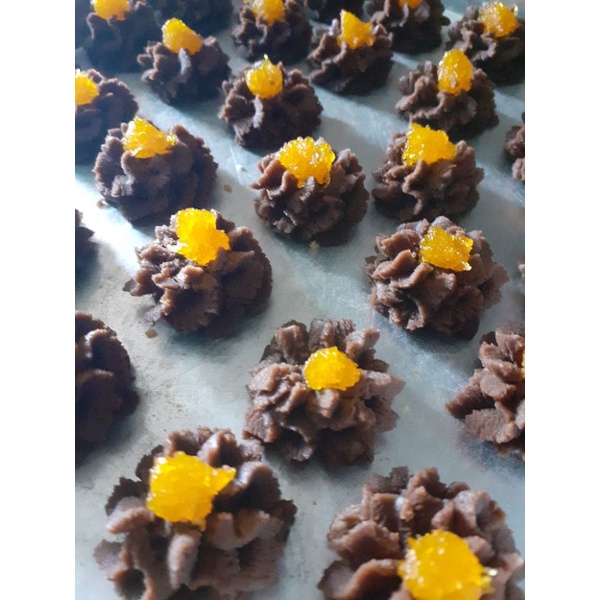 

kue semprit coklat jadul rasa kekinian