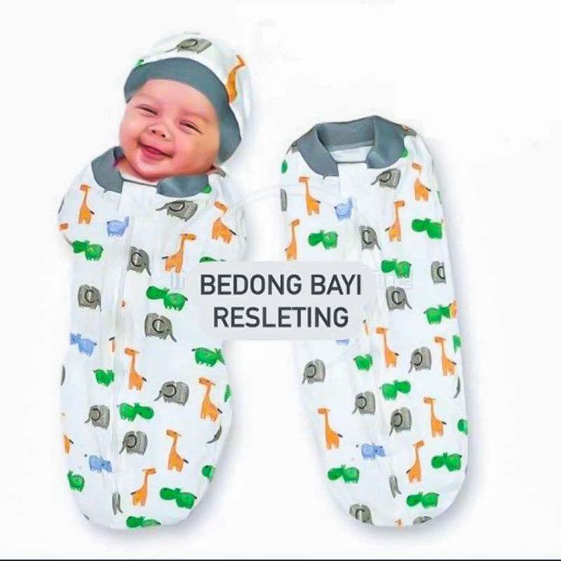 Bedong Bayi Instan Double Knit Lembut - Perlengkapan Bayi Baru Lahir [ Bunda Altaf ]