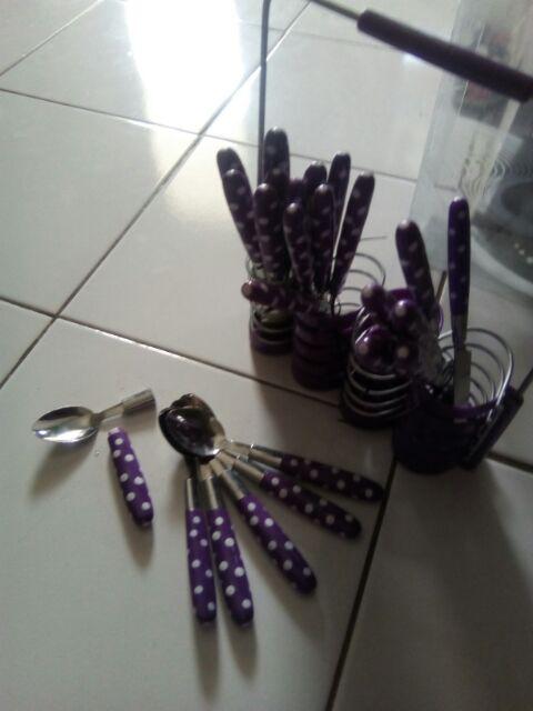 Sendok Polkadot Set  24 Pcs