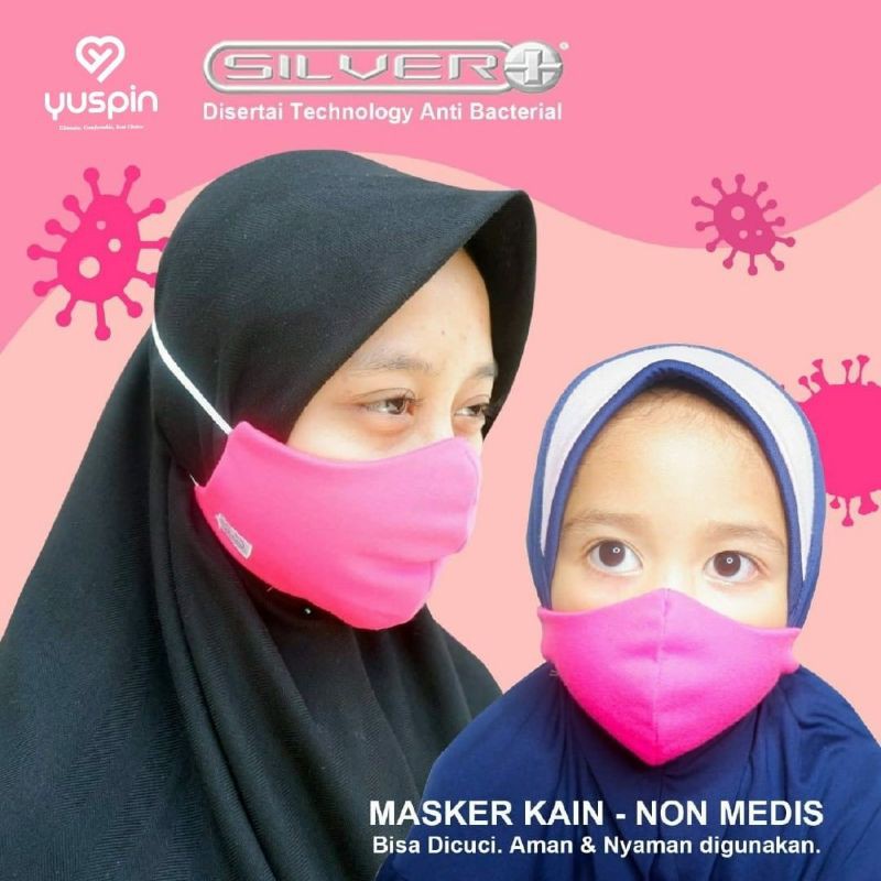 MASKER KAIN YUSPIN DEWASA dan ANAK 3 LAPIS