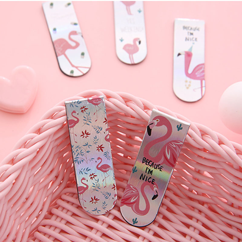 18 Pcs Cartoon Magnetic Bookmark Creative Cute Book Page Folder