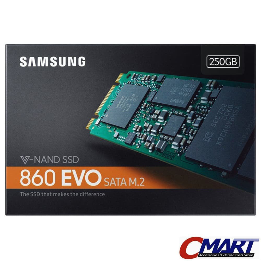Samsung SSD 860 EVO M.2 SATA 250 GB 860EVO 250GB - SSG-MZ-N6E250BW