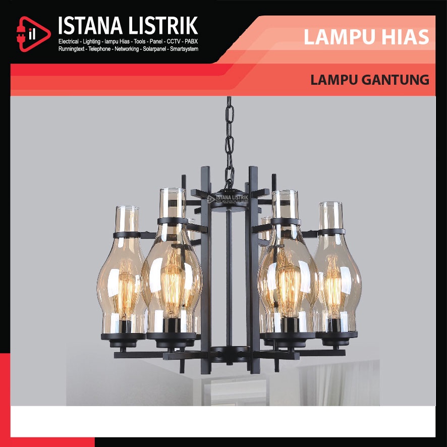 LAMPU HIAS / LAMPU GANTUNG / LAMPU DEKORASI LENTERA 868