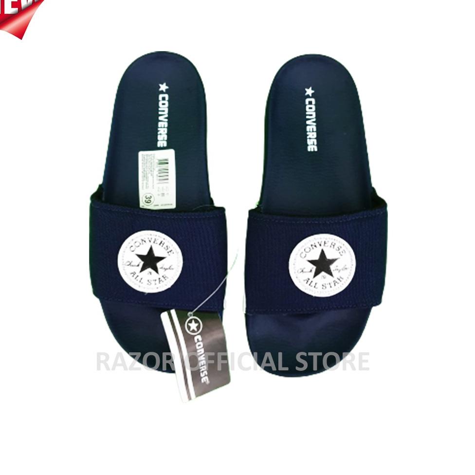 ⤵ Sandal Slide Pria Converse Navy Footwear - Sendal Slide Pria Converse Original ㊯