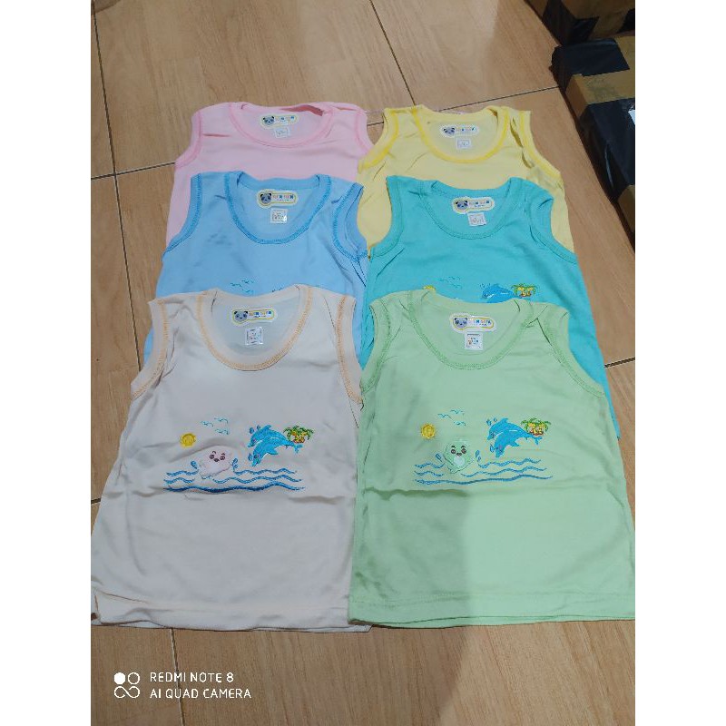 Singlet bayi / kaos dalam bayi 3 - 6 bulan