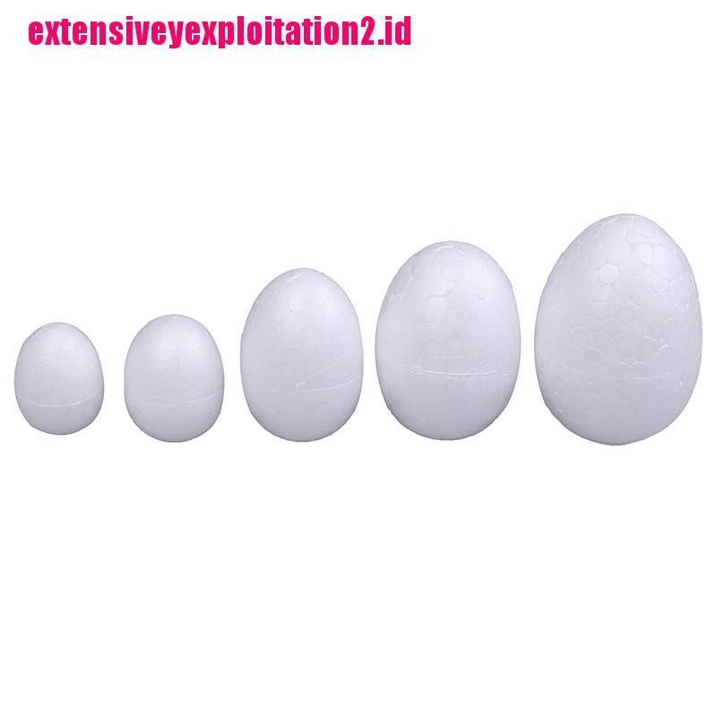 10pcs 3 / 4 / 5 / 6 / 7CM Telur Paskah Bahan Foam