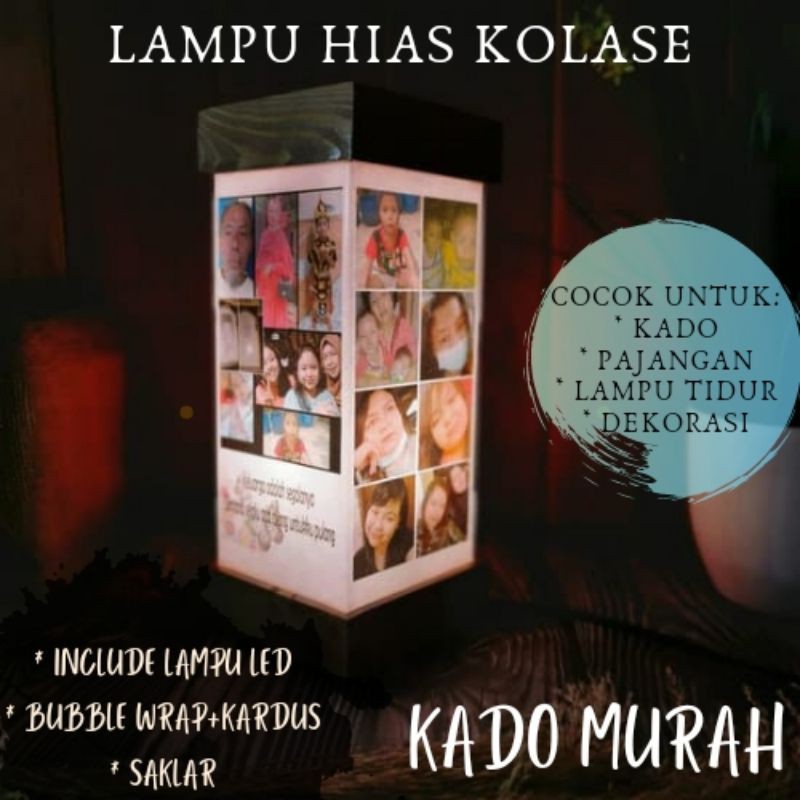 [KADO MURAH] Kado Ulang Tahun Unik Murah Custom Foto Aesthetic Lampu Led