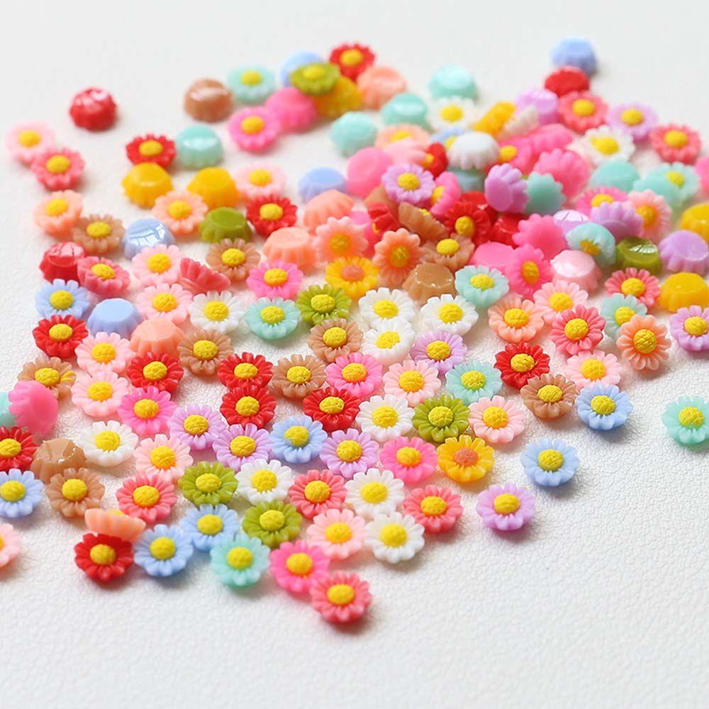 Mxbeauty Bunga Kuku Perhiasan Resin Fashion Gaya Jepang Mutiara Manik Flatback Nail Aksesoris DIY Dekorasi Kuku