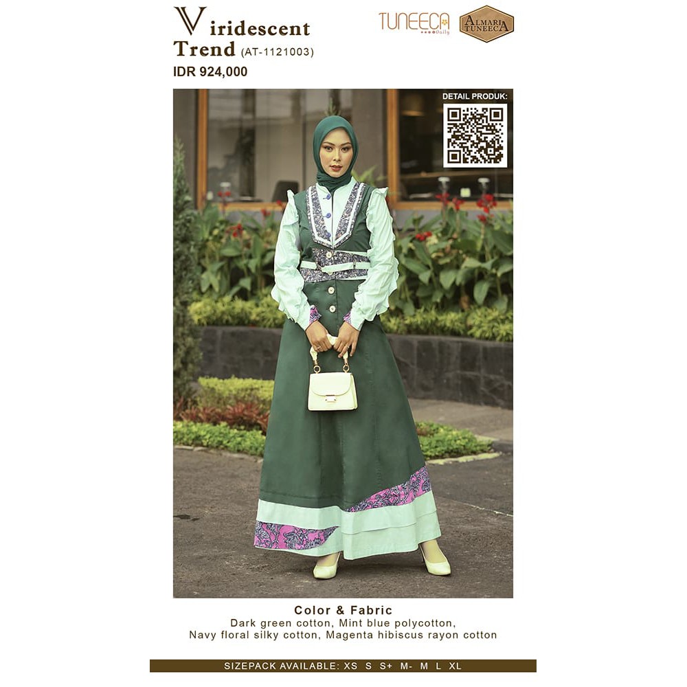 GAMIS TUNEECA ALMARI AT-1121003 ORIGINAL BY TUNEECA | TRENDY | ELEGANT | KATUN