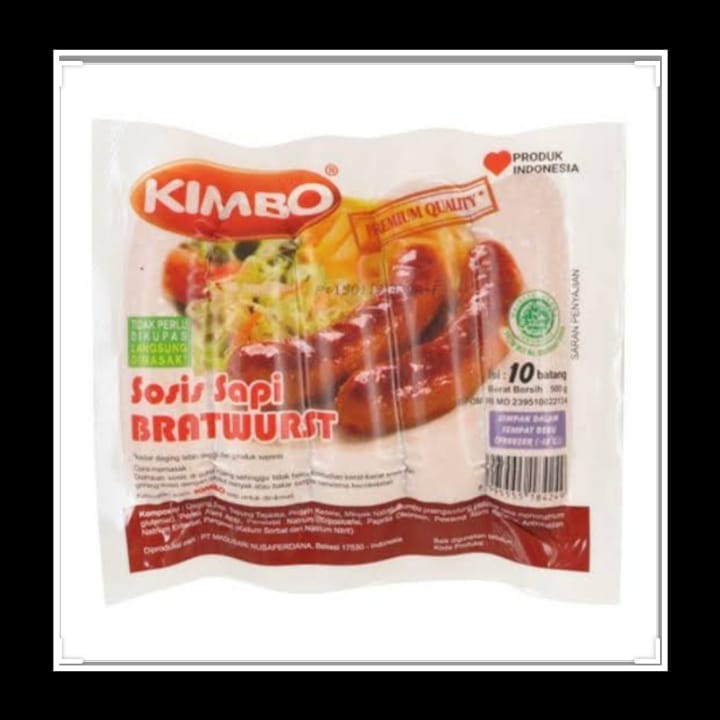 sosis sapi kimbo original 500g isi 10