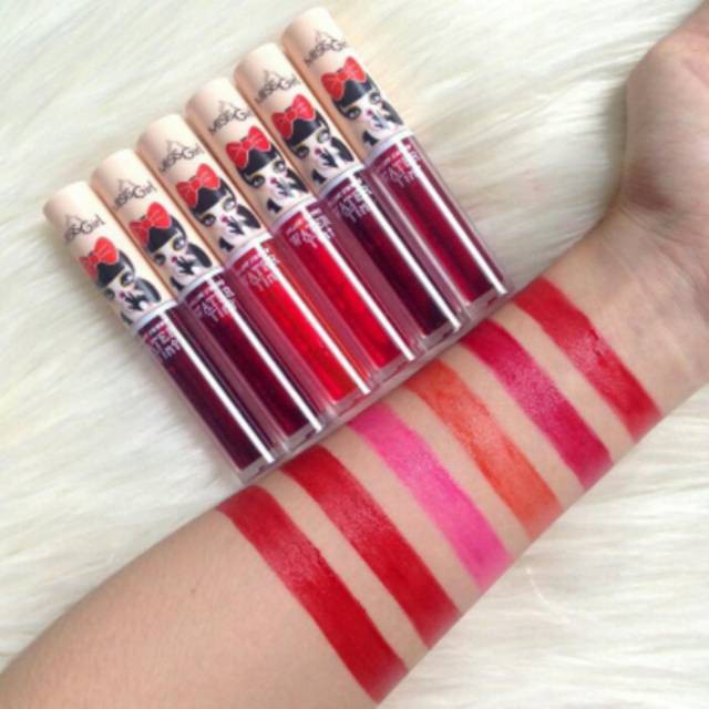 6pcs 90rb Liptint miss girl water tint