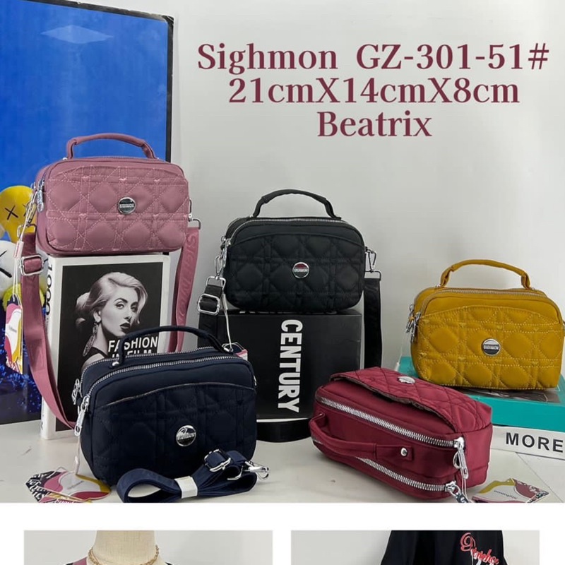 GZ-301-47 TAS WANITA IMPORT SIGHMON 2in1 JINJING DAN SELEMPANG