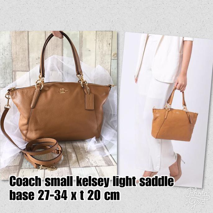 Tas Coach Original Authentic/Coach Small Kelsey Light Saddle Coklat V9813