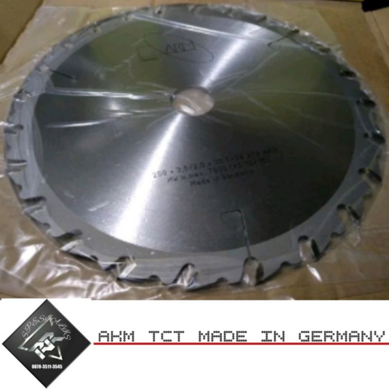 Mata gergaji kayu 10 Inch 24 Mata AKM TCT Circular saw Mata gergaji sirkel 250 Mm Mata gergaji bulat